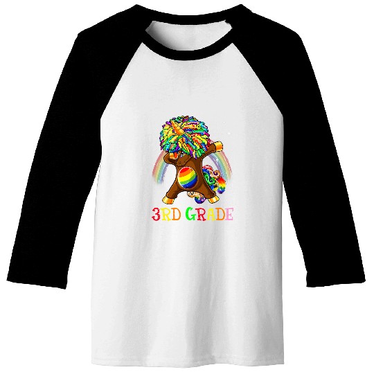 Unicorn Pet  Rainbow Unicorn 3rd Grade Back To School Baseball Tees