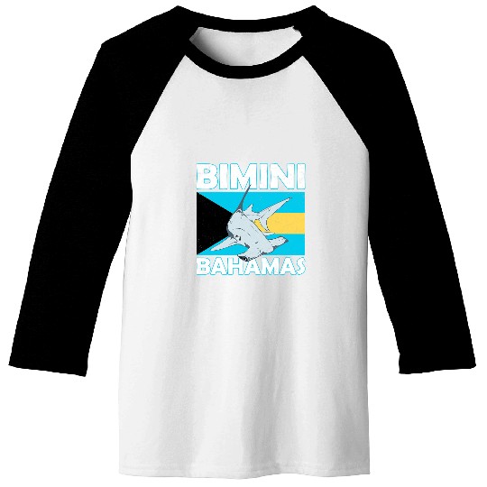Shark Pet Hammerhead Shark Bimini Bahamas Baseball Tees