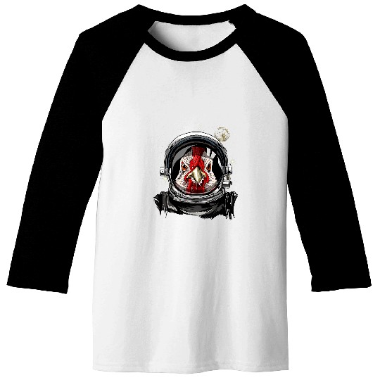 Chicken Pet Astronaut Space Exploration Astronomy Lover Baseball Tees