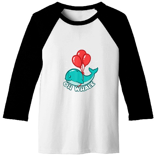 Whale Pet Oh Whale Ocean Sea Baseball Tees