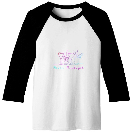 Master Mixology Barkeeper Bartender Barmaid 21 Baseball Tees