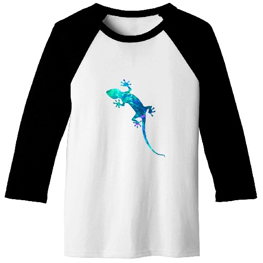 Gecko Pet Cyan Blue Violet teal Lizard gecko For Animals Lover Baseball Tees