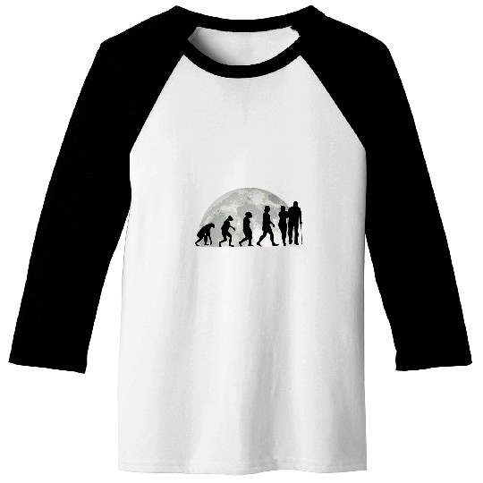 nurses Job Elderly Care Evolution Moon Baseball Tees