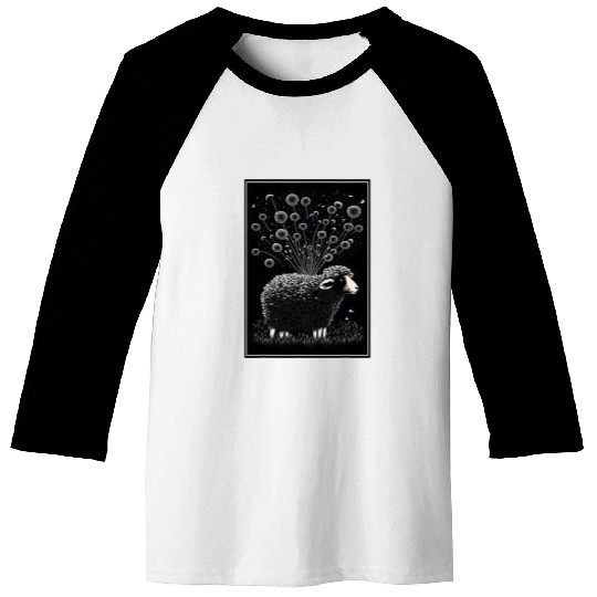Sheep Pet Wool Sheep Wool Dandelion Dandelion Baseball Tees
