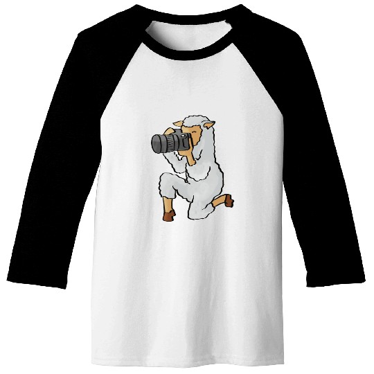 Sheep Pet Lamb Photographer Ironic Sheep Photography Baseball Tees