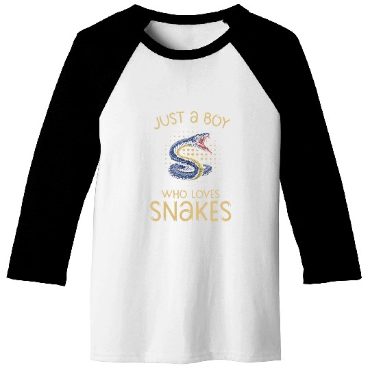 Snake Pet Just A Boy Who Loves Snakes Reptile Skin Snakeskin Snake Mom Baseball Tees