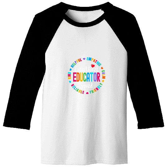 Autism Puzzle Exceptional Educator Squad Special Education Teacher Baseball Tees