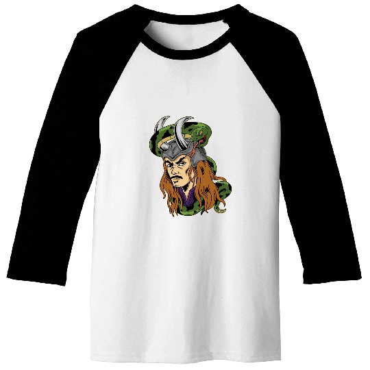 Snake Pet Viking Nordic Snake Loki Baseball Tees