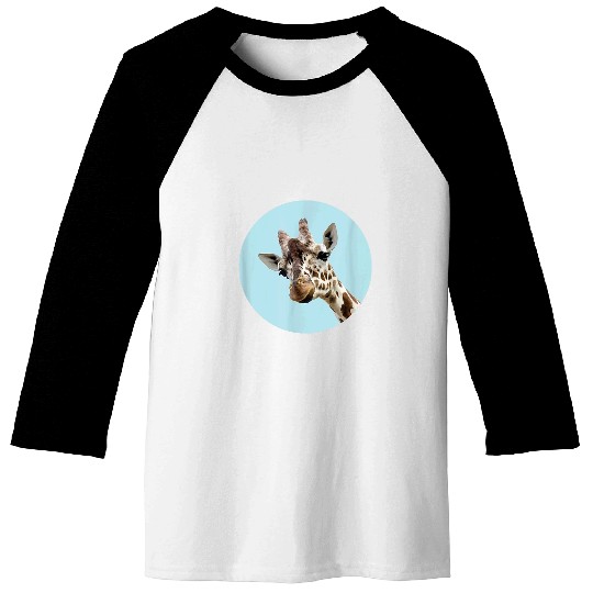 Giraffe Pet Face Baseball Tees