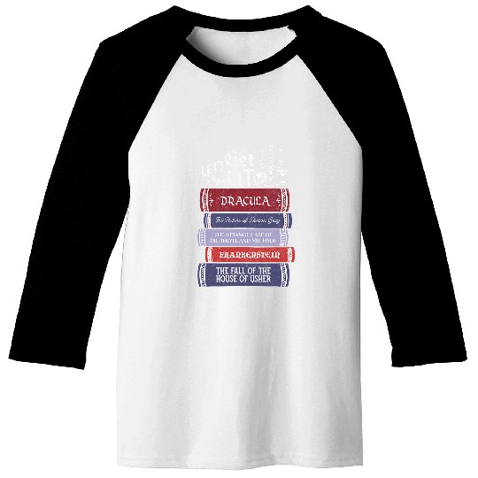 Book Fun Lets Get Lit vintages Horror Book Lovers Bookworm Reading Baseball Tees