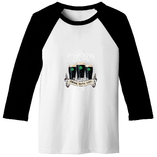 Beer Fun hello darkness my old friend beer drinking patricks day Baseball Tees
