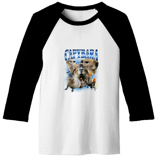 capybaras Pet Bootleg Rap Edit Design capybaras Lovers Baseball Tees