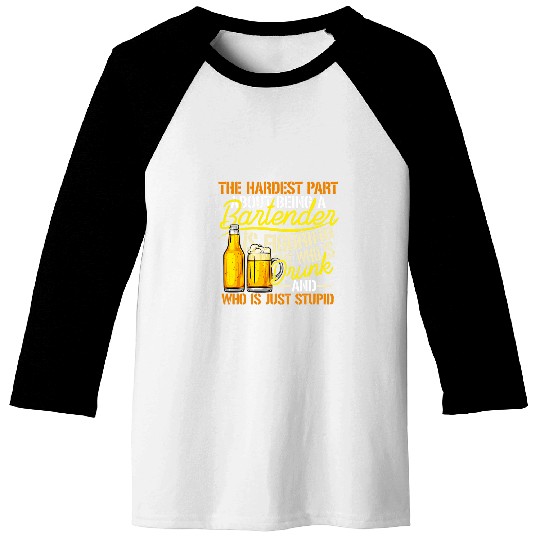 Bartender Job Mixologist Barkeeper Professional 9 Baseball Tees