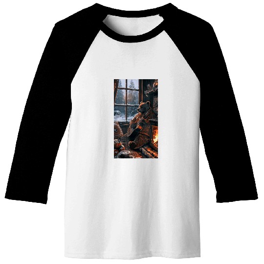 Bear Pet Bear Guitar Sweater Winter Fireplace Music Baseball Tees