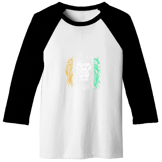 Lion Pet Flag Ivory Coast Baseball Tees