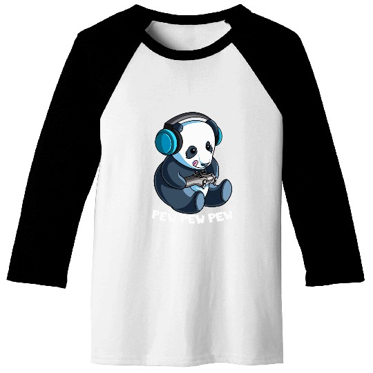Panda Pet Pew Gamer Panda Pew Pew Gaming Lover 8 Baseball Tees