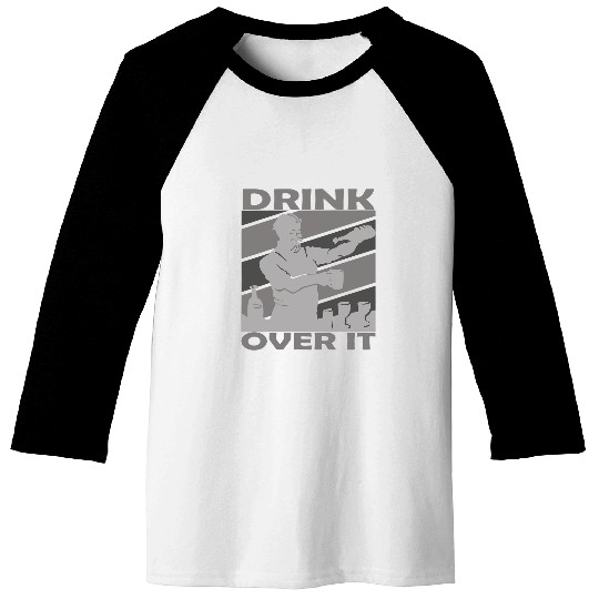 Bartender Job drink over it bartender cocktail party barman bartender Baseball Tees
