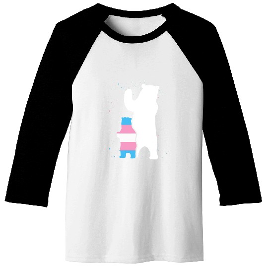 Bear Pet Bear Mom Transgender Pride Cub LGBT Trans Pride Supporter 8 Baseball Tees