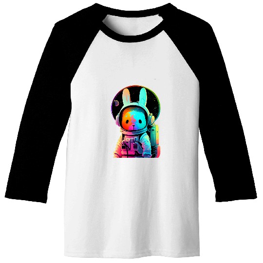 Easter Bunny Astronaut Baseball Tees