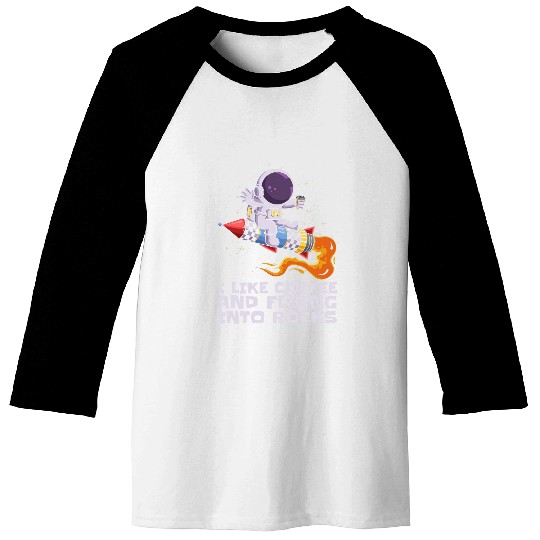 Coffee Fun Space Coffee Orbit Galaxy Solar System Astroid Redirection Baseball Tees