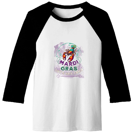 Funny Lets Get Cray New Orleans Crawfish Baseball Tees