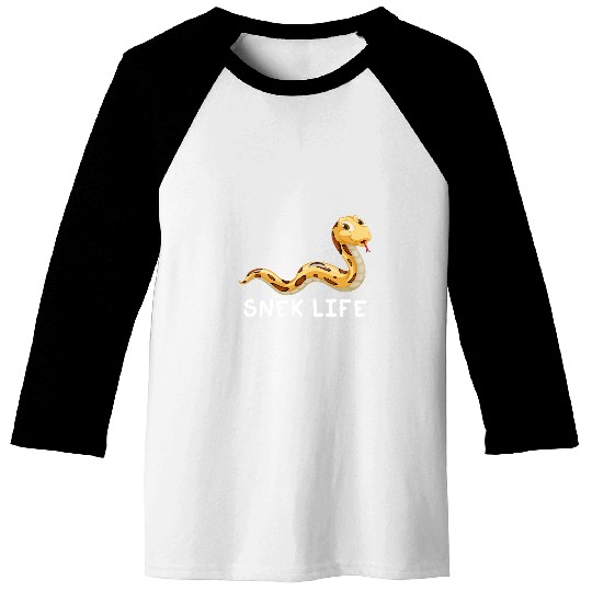 Ball Python Snek Life Hiss Productivity Herpetology Baseball Tees