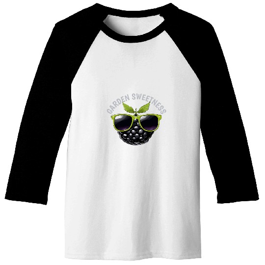 Garden Sweetness Cute Blackberry 1 Baseball Tees