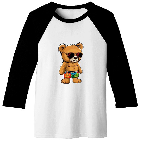 Bear Pet Awesome Teddy Bear swim trunks Costume Baseball Tees