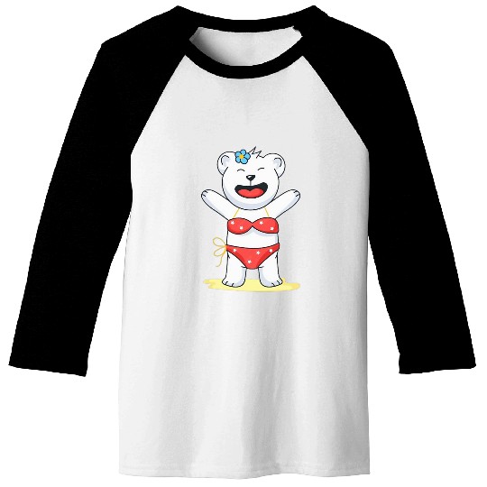 Bear Pet Funny swim Trunks with this Teddy Bear Outfit 2 Baseball Tees