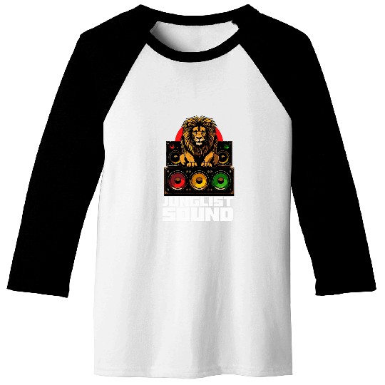 Lion Pet Junglist Drum And Bass Lion DnB Baseball Tees