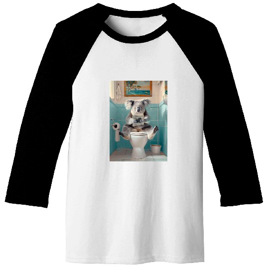 Koala Pet Toilet Baseball Tees