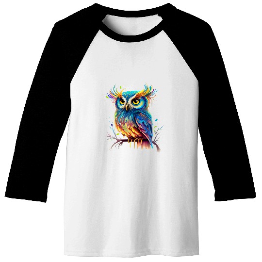 Owl Pet Night Bird Eagle Owl Barn Owl Wisdom Mouse 73 Baseball Tees