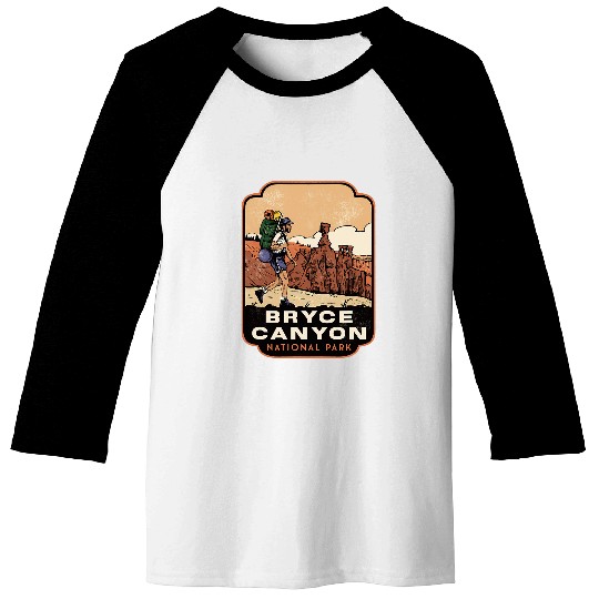 Bryce Canyon vintages Backpacking Baseball Tees