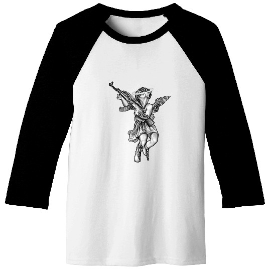 Avenging Angel Sinner Chicano Tattoo Baseball Tees