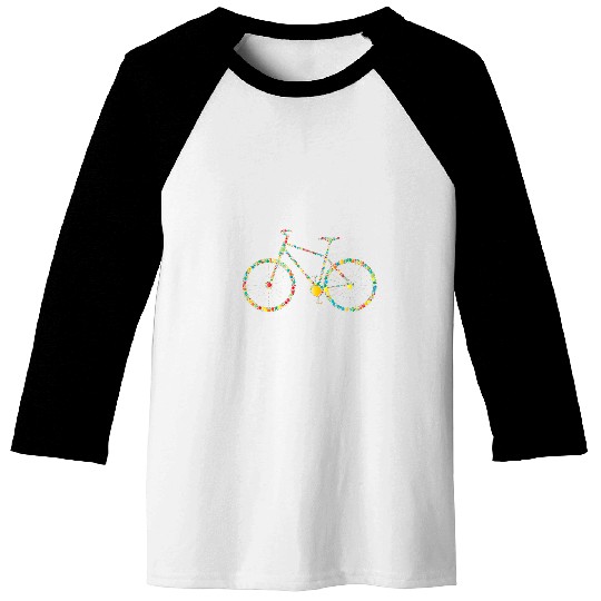 Bike Polka Dots for Bike Lovers Baseball Tees