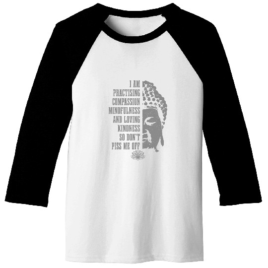 Buddhism Yoga Buddha Meditation Funny vintages Yogi Baseball Tees