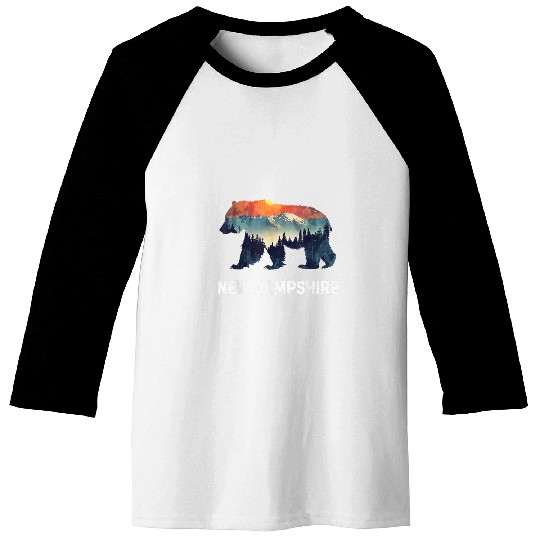 Bear Pet New Hampshire Bear Baseball Tees