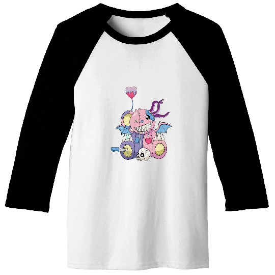 Bear Pet Gothic Pastel Teddy Bear 1 Baseball Tees