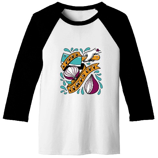 Chef Tattoo Cooking Cook Kitchen Cutting Onions Tattoo Baseball Tees