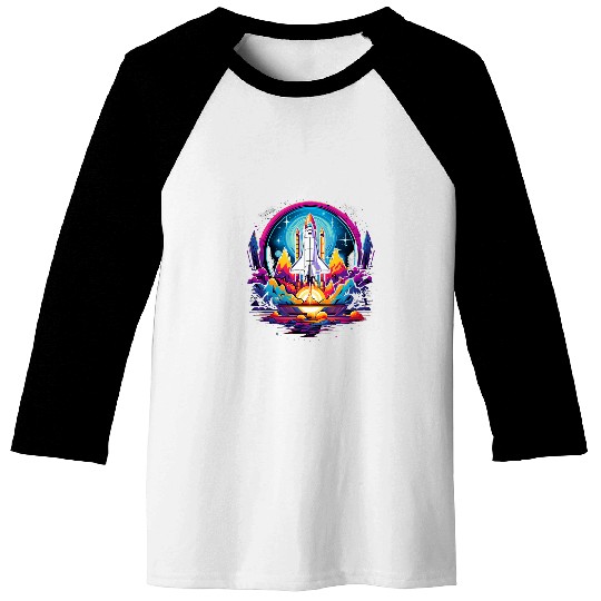 Space Shuttle Science Astronomy Baseball Tees