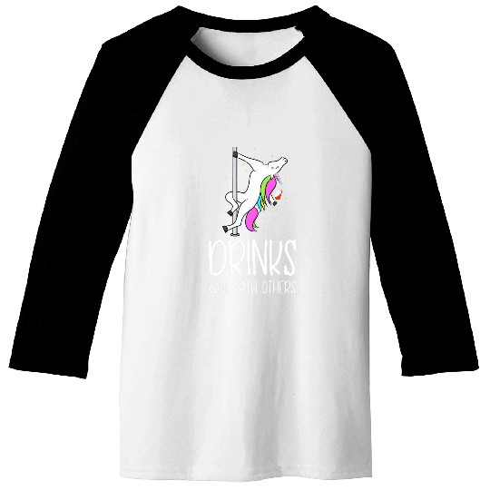 Wines Fun Drinks Well With Others Unicorns Wines Lover Baseball Tees