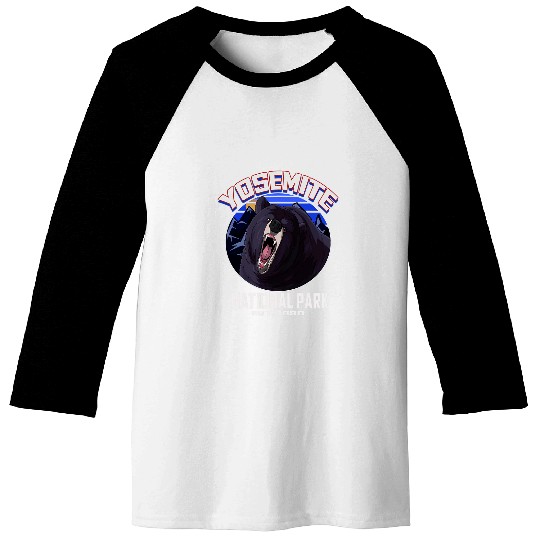 Bear Pet Yosemite National Park Bear Baseball Tees