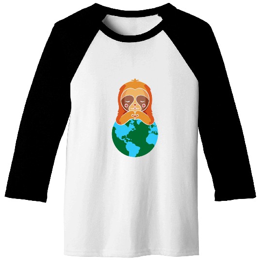 Sloth Pet Protect Love Sloth Protect Planet on Earth Day Baseball Tees