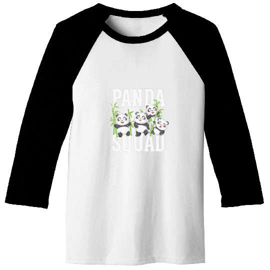Panda Pet Squad Family Bamboo Friends Baseball Tees