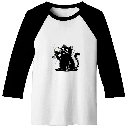 Wines Fun Sip Meow Hiss Cat Wines Lovers Housewarming Baseball Tees