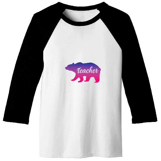 Bear Pet Bisexual Teacher Bear LGBTQ Bisexual Pride Baseball Tees