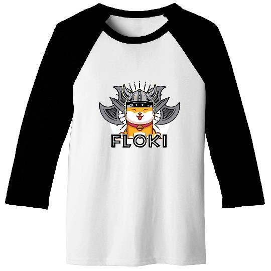 Floki Viking Shiba Dog Baseball Tees