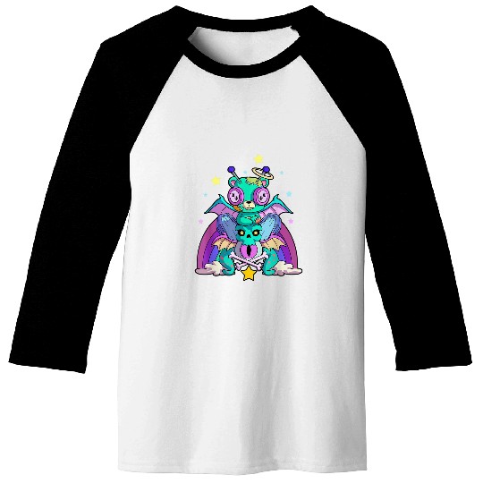 Bear Pet Pastel Bear Goth Voodoo Doll Kawaii Teddy Bear Cute Baseball Tees