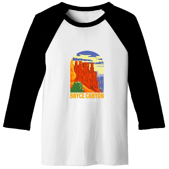 Hiking Utah Mountains Exploring Bryce Canyon National Park Baseball Tees