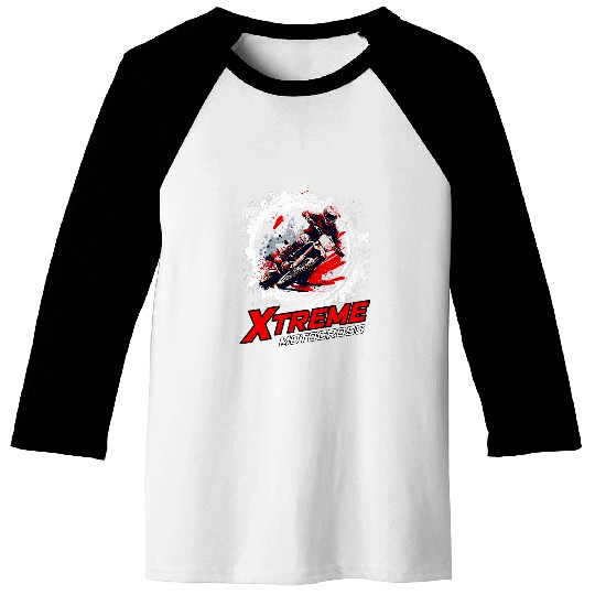 Dirt Bike Motorrad Fahrer Motocross EXTREME MOTOCROSS Baseball Tees